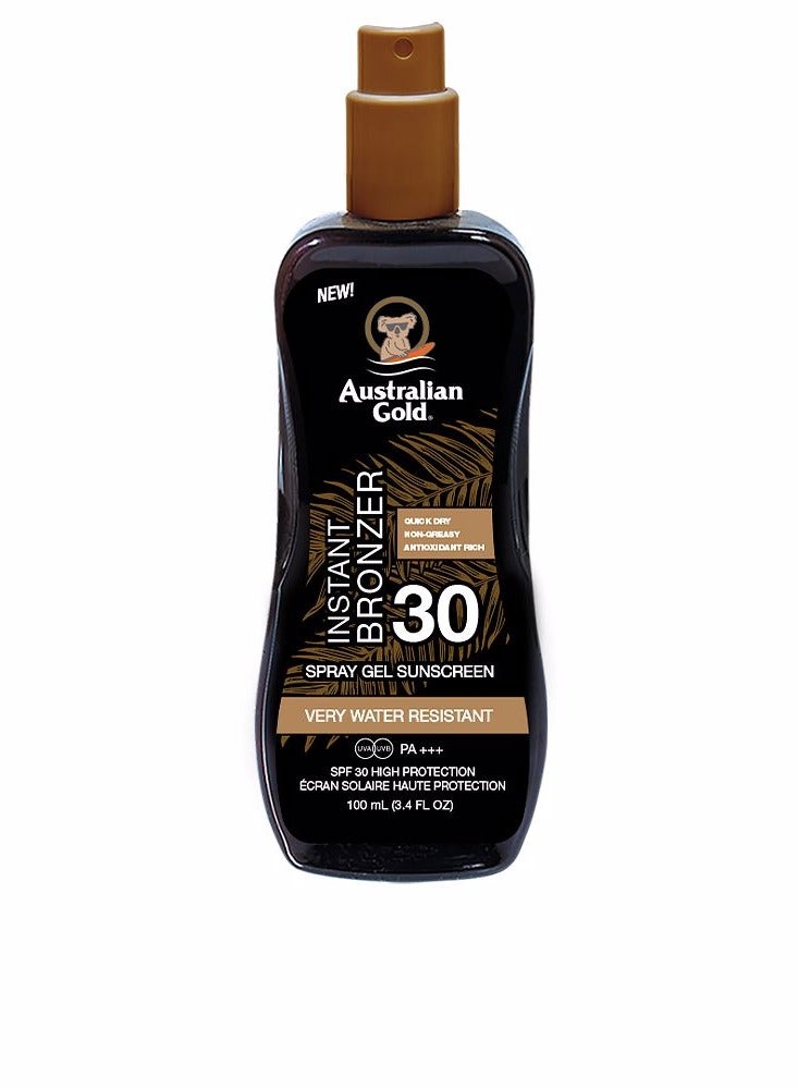 أوسترليان جولد جل رذاذ برونزر فوري من Australian Gold SPF30، 100 مل - Image 1