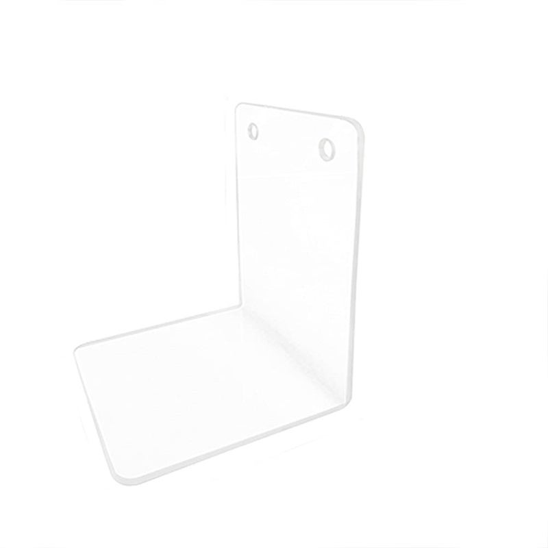 esowemsn 2pcs L Shaped Clear Acrylic Book Stand Display Book Stand Holder Bookshelf Table Menu Display Stand Holder Notebooks Table Picture Album and Brochure Holder - Image 1