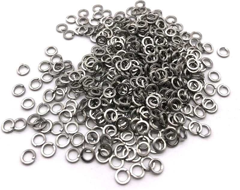 NACX M2.5 Split Lock Washer, 304 Stainless Steel Spring Lock Washer, 500Pcs - Image 1