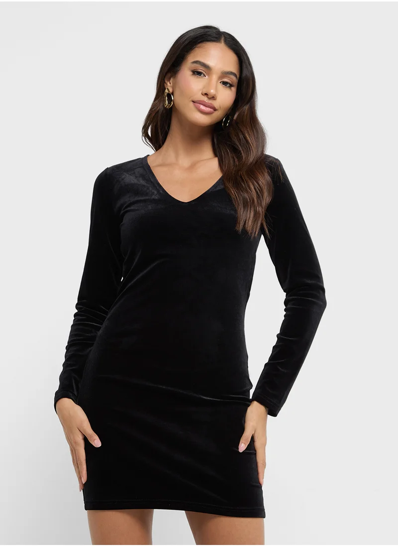 VERO MODA V-Neck Knitted Dress