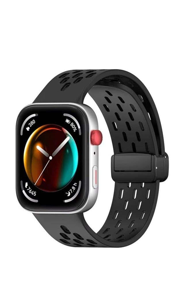 Silicone Band For Huawei Watch Fit 4 Pro/Fit 4/ Fit 3 Strap Smart Watch Magnetic Buckle Soft Bracelet For Huawei Watch Fit 3 / Fit4 Sports Wristband Watchband  - Image 1