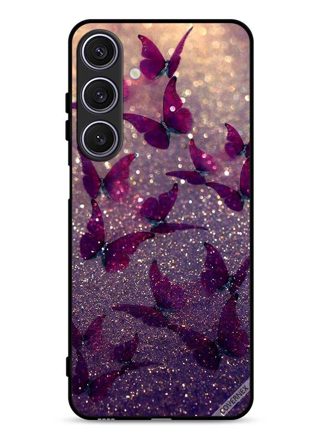 Covernex Samsung Galaxy A17 Protective Case Cover Glitter Butterflies