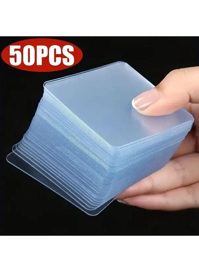 50pcs Heavy Duty Nano Double Sided Tape Strong Removable Transparent PVC Wall Mounting - Image 2