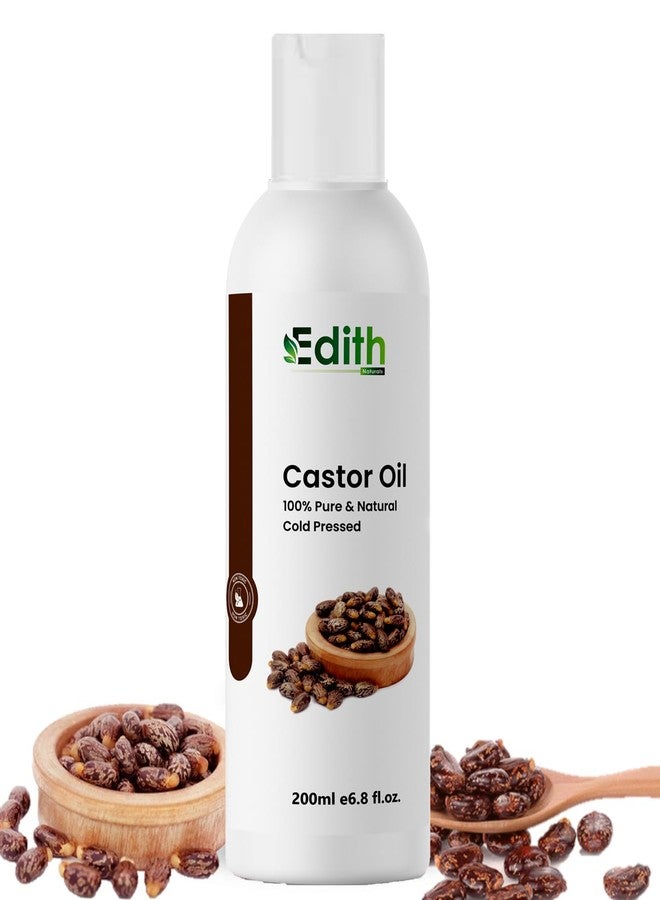 EDITH زيت الخروع المعصور على البارد | زيت الخروع لشعر صحي | زيت معصور على البارد للبشرة والشعر | زيت للشعر الصحي | خالٍ من الزيوت المعدنية والسيليكون | مناسب لجميع أنواع البشرة والشعر - Image 1