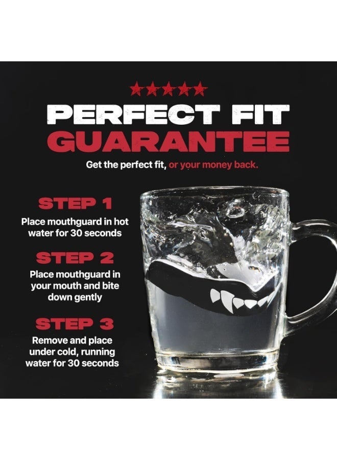 جونيس واقي الفم الرياضي مع علبة - للكرة السلة واللاكروس وكرة القدم والفنون القتالية والهوكي والمصارعة وهوكي الجليد وجميع الرياضات ذات الاحتكاك الجسدي - Image 3