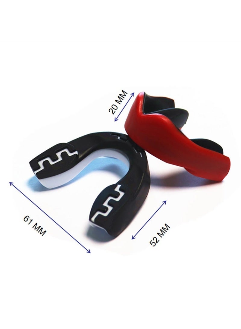 جونيس واقي الفم الرياضي مع علبة - للكرة السلة واللاكروس وكرة القدم والفنون القتالية والهوكي والمصارعة وهوكي الجليد وجميع الرياضات ذات الاحتكاك الجسدي - Image 5