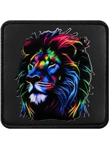 Black Börk V1 Lion - Unisex Black Bench (Patch) with Code 7 Logo