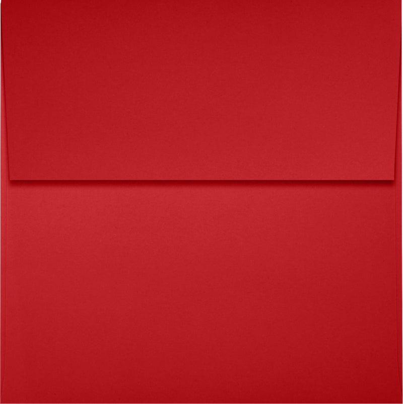 LUXPaper أظرف دعوة مربعة من LUXPaper | تقشير وضغط | 4" × 4" | أحمر الياقوت | ورق 80lb. للنص | 50 قطعة - Image 2