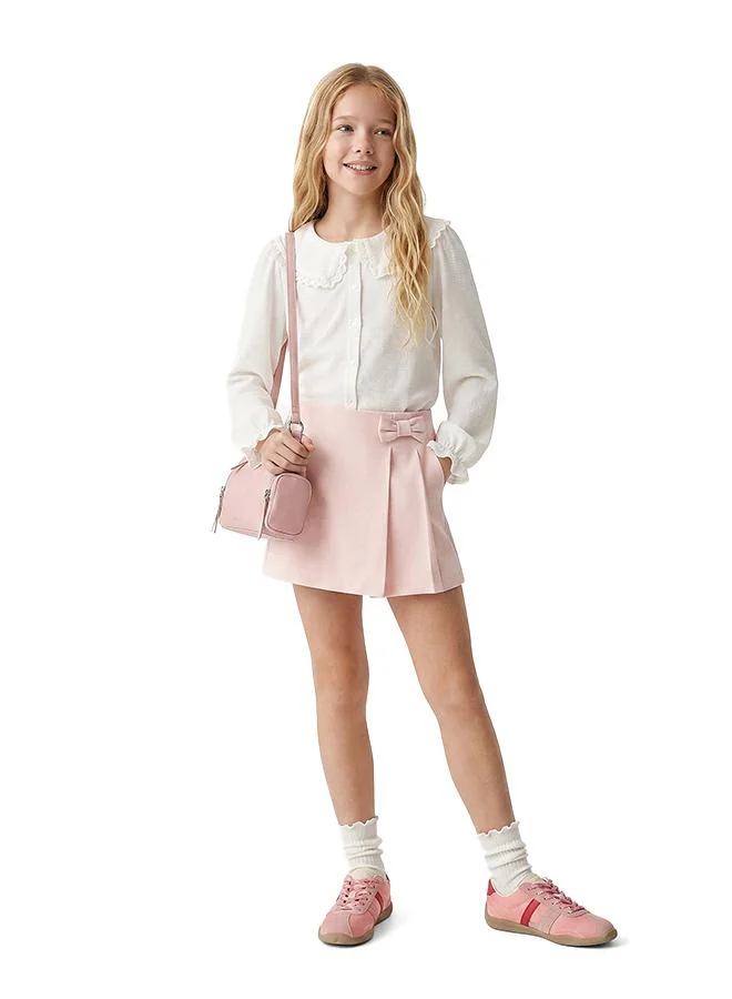 كوتون Peter Pan Neck Blouse
