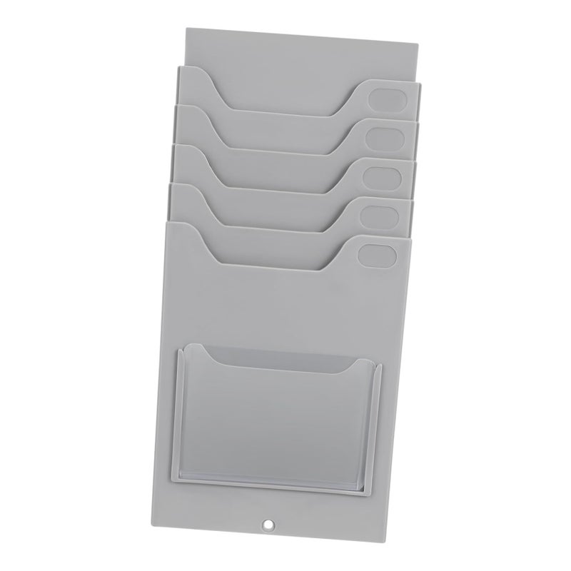 Plastic Adjustable Card Rack Wall Organizer Holder for Office Multiple Cards - Image 2