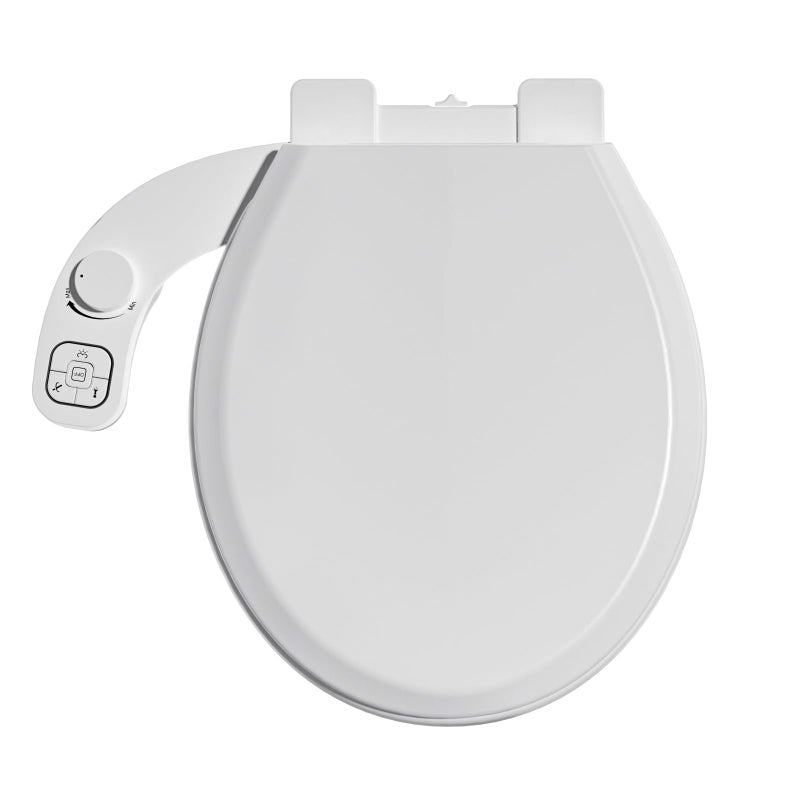 Clirass Bidet Toilet Seat Non-Electric,Fits Round Toilets - Soft Close Lid,Quick-Release for Easy Cleaning - Dual Nozzle System with Self Cleaning,Adjustable Water Pressure - Image 1