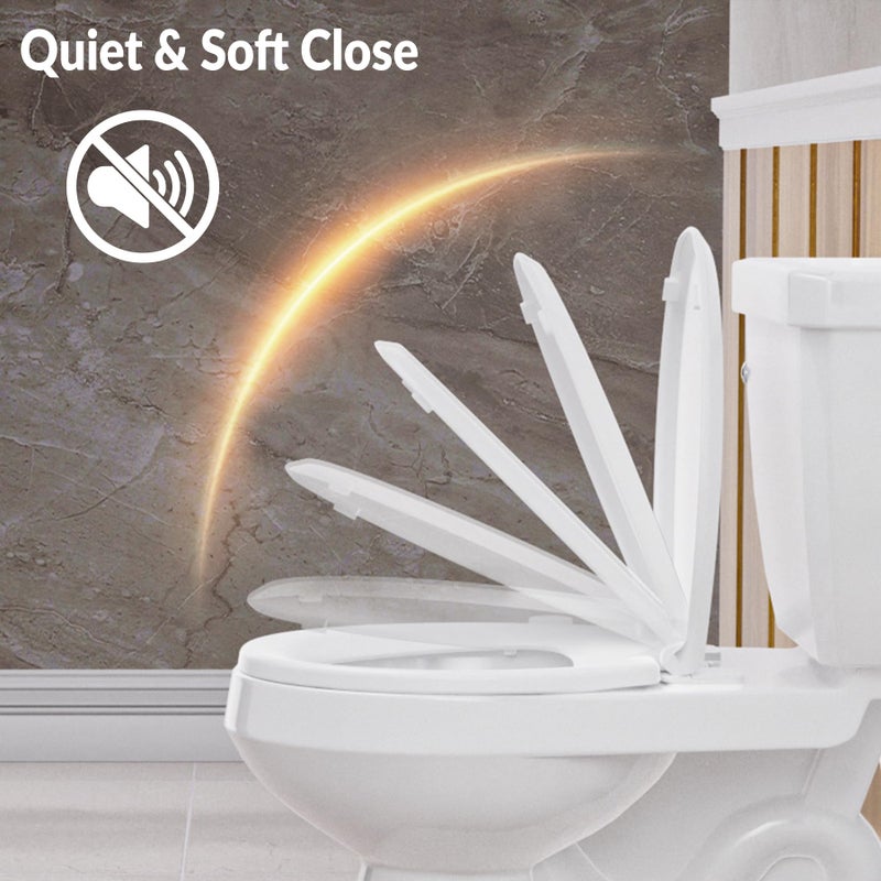 Clirass Bidet Toilet Seat Non-Electric,Fits Round Toilets - Soft Close Lid,Quick-Release for Easy Cleaning - Dual Nozzle System with Self Cleaning,Adjustable Water Pressure - Image 4