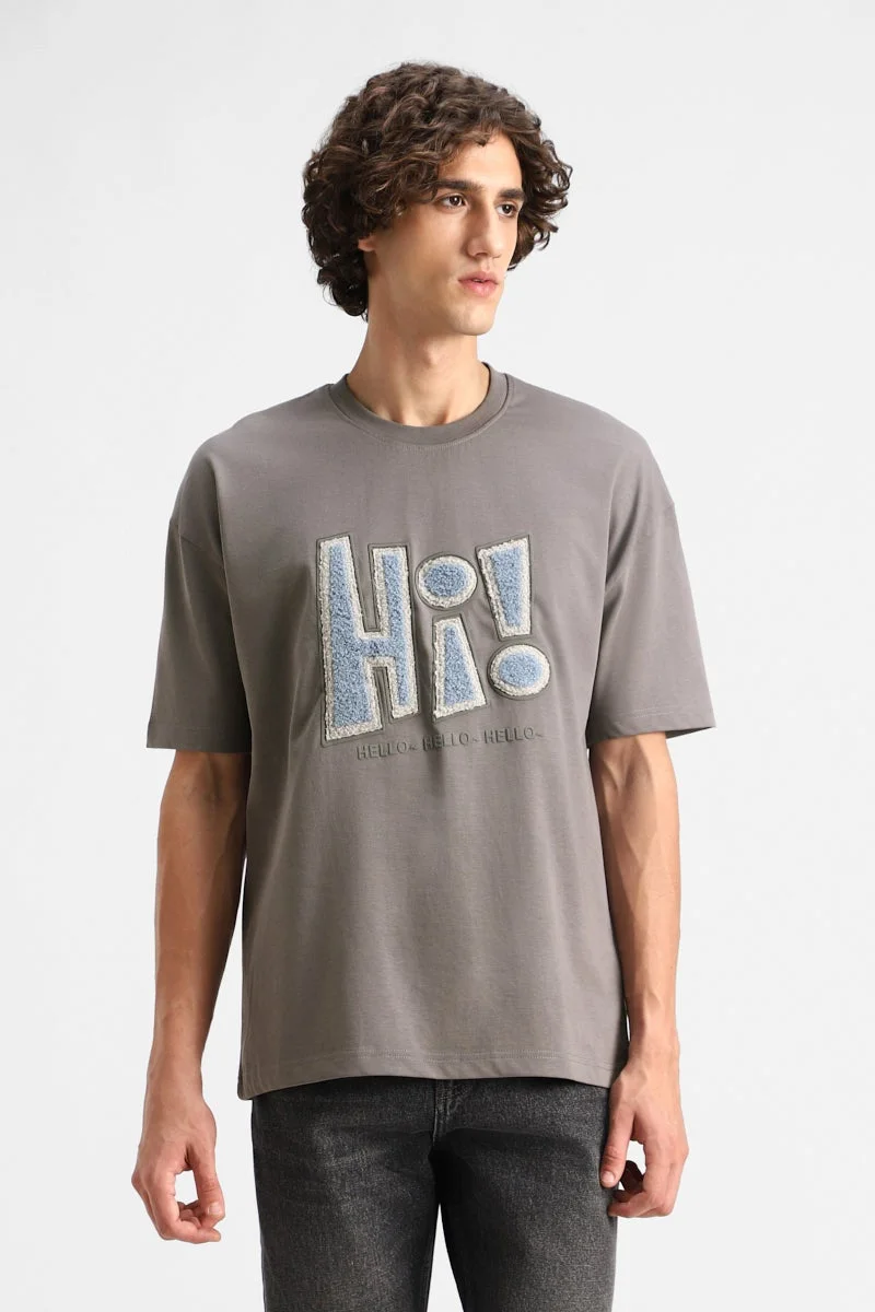 SNITCH 100% Cotton Graphic Oversized T-Shirt