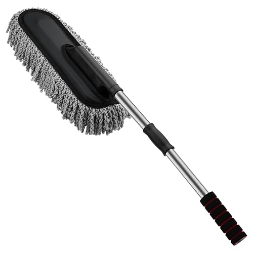 iWagon- Super Soft Car Cleaning Multipurpose Car Cleaner Brush Exterior and Interior Extendable Handle for Cleaning - Image 1