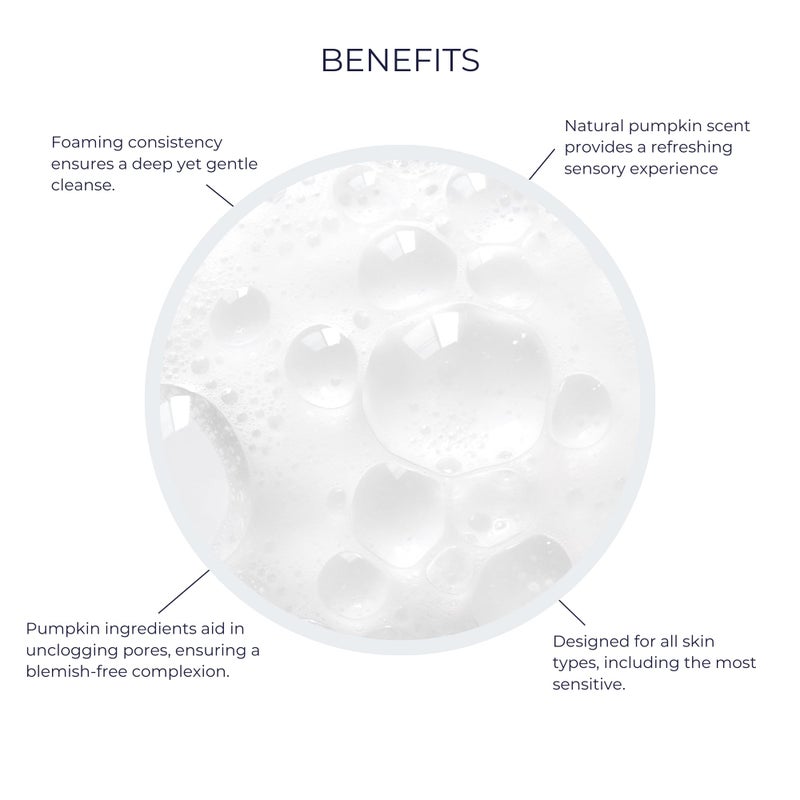 Alana Mitchell Pumpkin Acne Face Wash â€“ Foaming Facial Cleanser for Smooth & Bright Skin â€“ Gentle Face Cleanser to Clear Breakouts & Blemishes â€“ Organic Face Wash for All Skin Types (6 oz) - Image 5