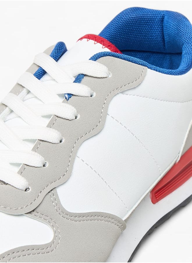 LBL by Shoexpress Men Colourblock Sneakers with Lace-Up Closure  - Image 4