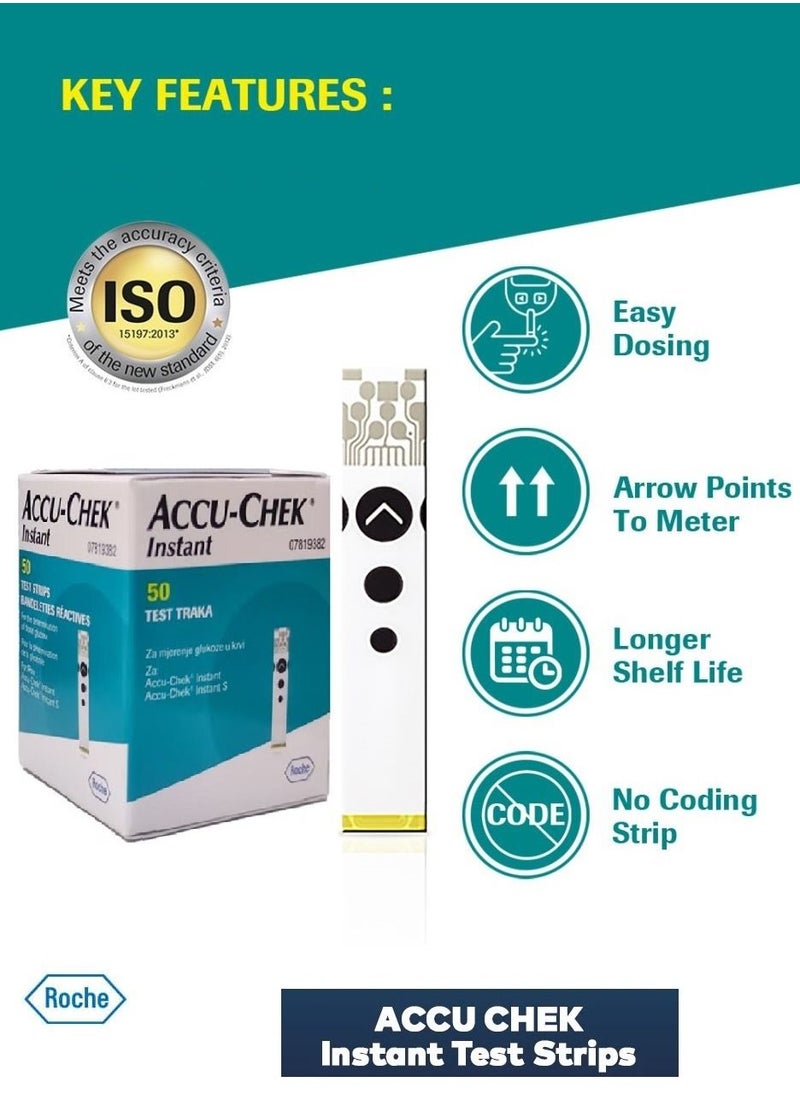 INSTANT 50-Piece Accu Chek Instant Test Strip Set  - Image 3