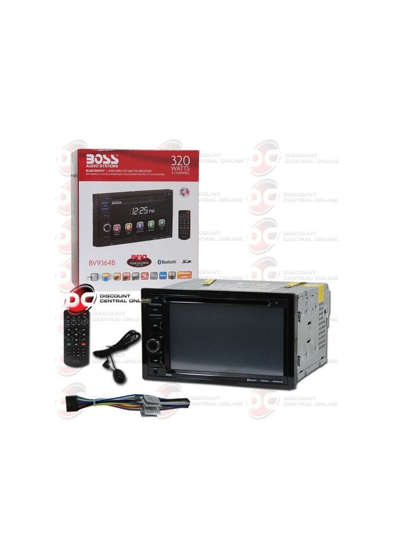 بوس Boss Audio Systems 320W 4Channel Bluetooth DVD MP3 CD AM FM RECEIVER BV9364B - Image 1