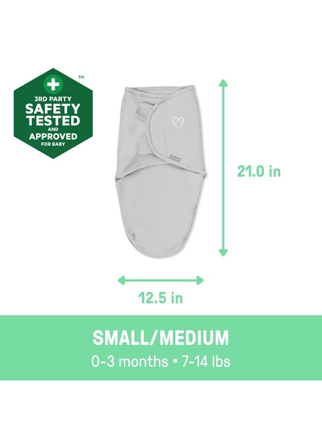 SwaddleMe by Ingenuity Original Swaddle in Velboa - Size Small/Medium, 0-3 Months, 1-Pack (Hugs & Kisses) - Image 4