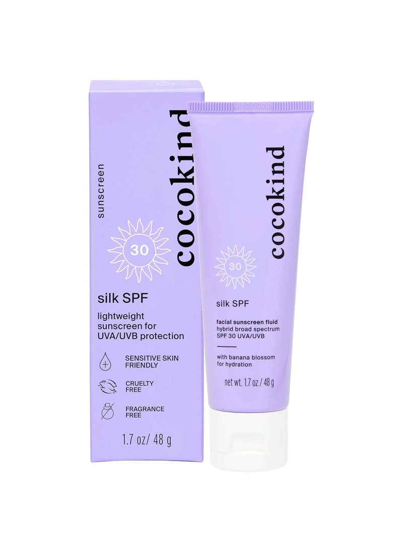 Cocokind - Cocokind Silk SPF, Mineral and Chemical Sunscreen for Face, SPF 30 - Image 1