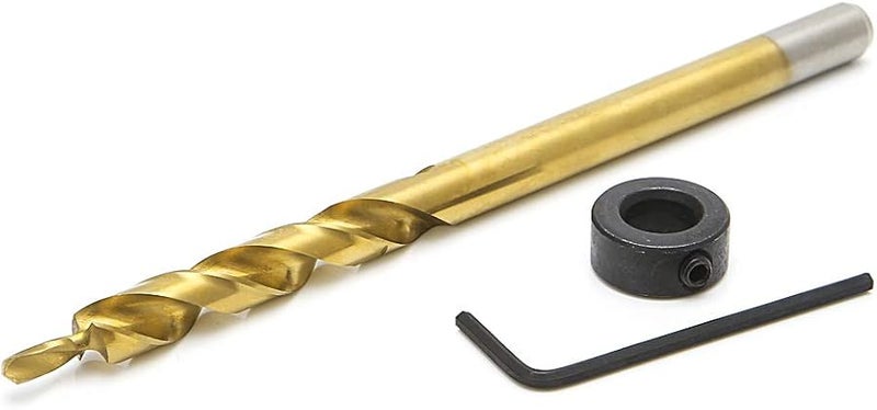 9 5mm Manual Stop Collar Pocket Hole Replacement Twist Step Drill Bit - Image 1