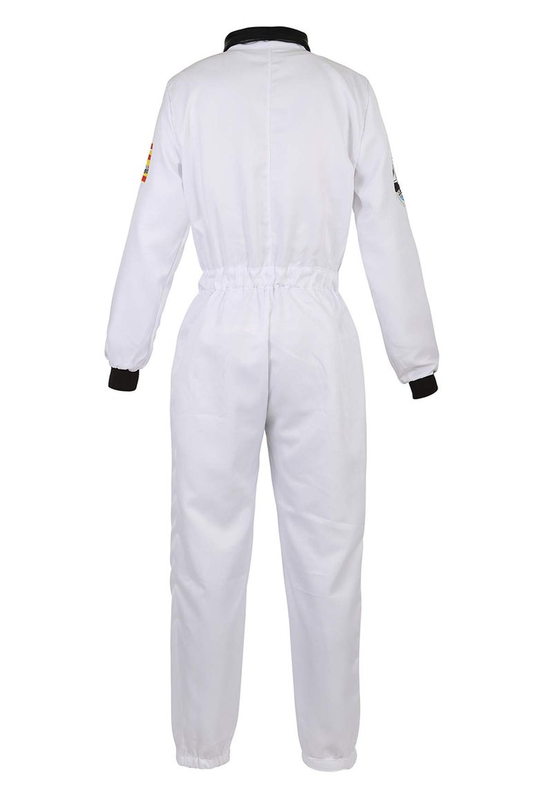 Lehauya Astronaut Costume Women Adult White Space Suit Astronaut Jumpsuit Space Onesie Adult Moon Costume X-Small - Image 3