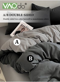 VAOdo 4PCS Bedding Queen Fitted Sheet Set  Deep Pocket Soft Microfiber -Shrinkage and Fade Resistant Comforter Set Skin Friendly Bedding Set Including Fitted Sheet Duvet Cover and 2 Pillows Comforter Sets  - Image 4