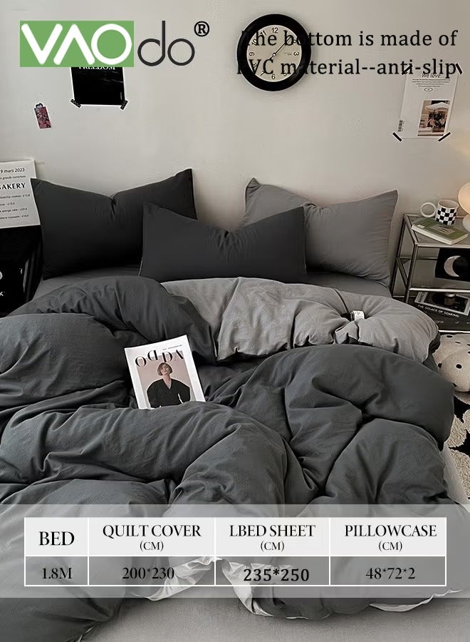 VAOdo 4PCS Comforter Set, Skin Friendly Bedding Set, Including Comforter, Sheet Duvet Cover and 2 Pillows Comforter Sets 200*230cm - Image 3