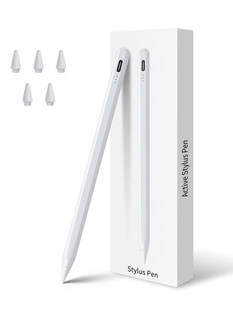 Stylus Pen for iPad 10th 9th Generation, Fast Charging Apple iPad Pencil with Palm Rejection, Compatible with iPad 2018-2024 10th/9th/8th/7th/6th Generation, iPad Pro 13 inch M4/12.9 inch/11 inch, iPad Air 3/4/5/M2, iPad - Image 1