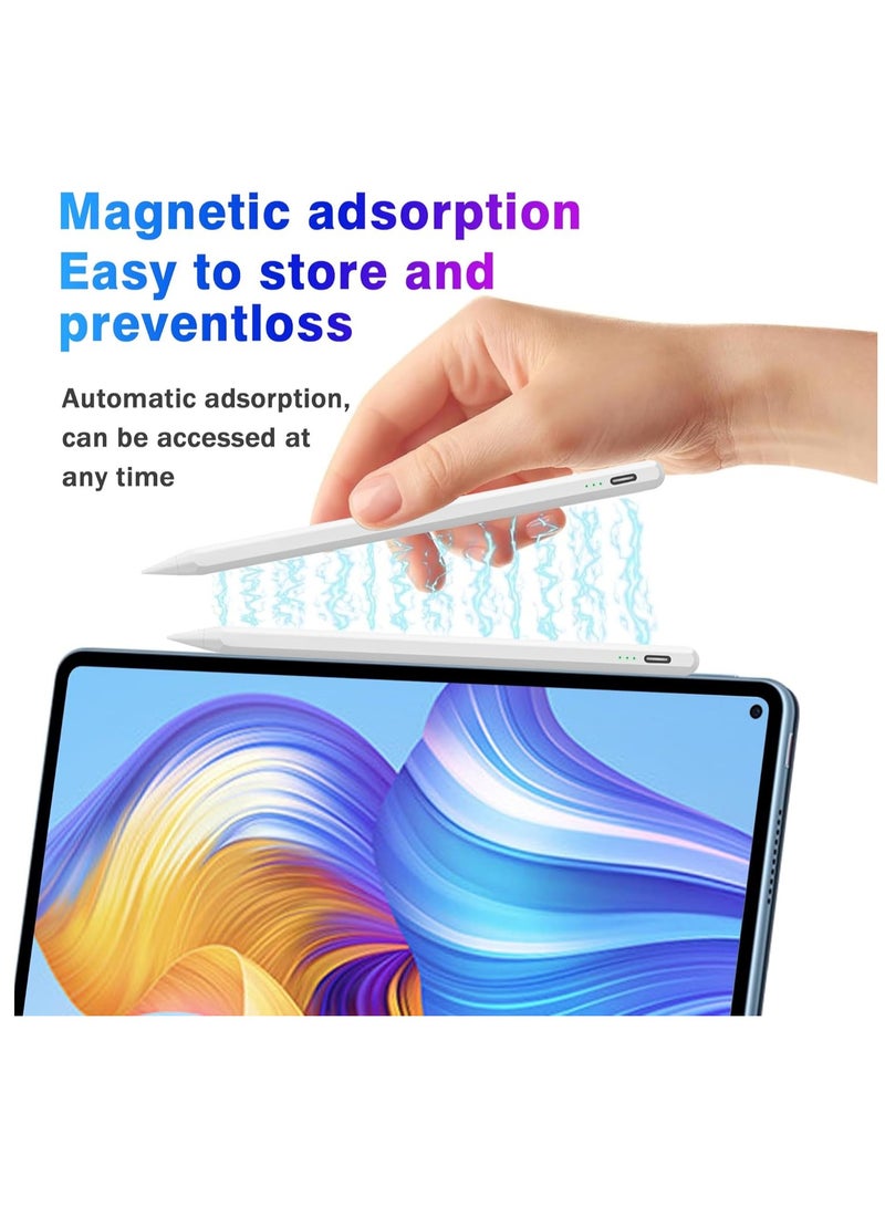 Stylus Pen for iPad 10th 9th Generation, Fast Charging Apple iPad Pencil with Palm Rejection, Compatible with iPad 2018-2024 10th/9th/8th/7th/6th Generation, iPad Pro 13 inch M4/12.9 inch/11 inch, iPad Air 3/4/5/M2, iPad - Image 3