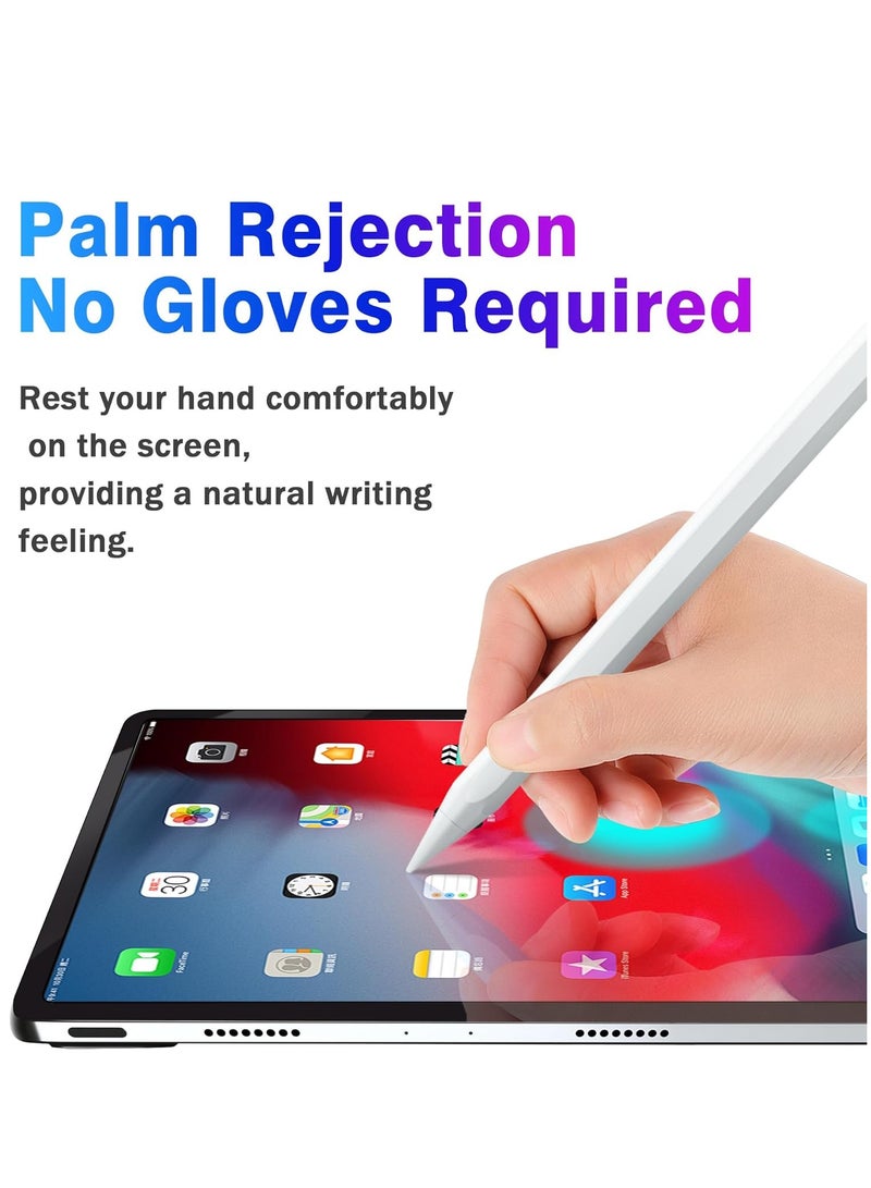 Stylus Pen for iPad 10th 9th Generation, Fast Charging Apple iPad Pencil with Palm Rejection, Compatible with iPad 2018-2024 10th/9th/8th/7th/6th Generation, iPad Pro 13 inch M4/12.9 inch/11 inch, iPad Air 3/4/5/M2, iPad - Image 5