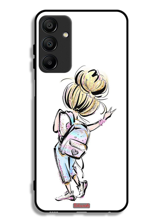 Tolwak Samsung Galaxy A15 5G Protective Case Cover Back To School Girl Art - Image 1