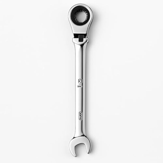 Fitto 8mm Dual-Head Ratchet Wrench Fixed Spanner, Reversible Ratcheting Double-Ended 8 mm Hand Tool - Image 4