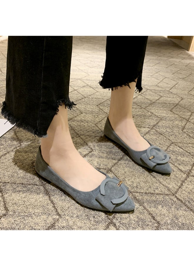 Rup Art Women’s Korean Style Flats – Lightweight Slip-On Office Shoes with Buckle – Casual & Comfortable for Long Walks  - Image 5