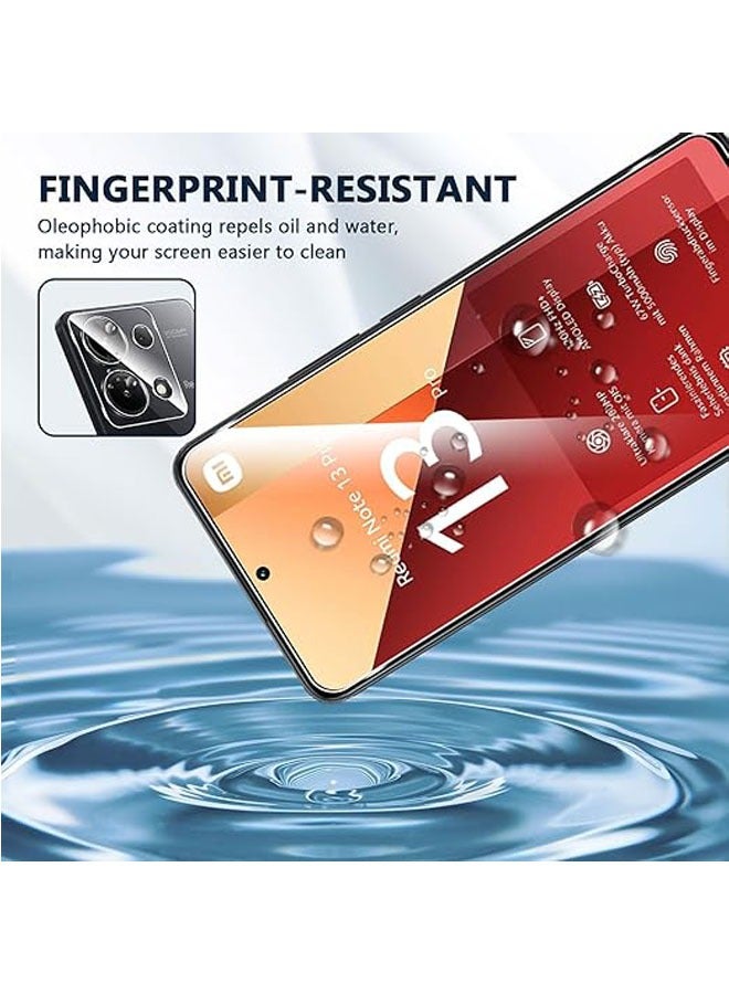 Funrae Screen Protector for Xiaomi Redmi Note 13 Pro 4G / POCO M6 Pro 4G for Tempered Glass, 2 9H Hardness Films and 2 Ultra-HD Camera Protectors, 0.33mm Scratch Resistant - Image 4