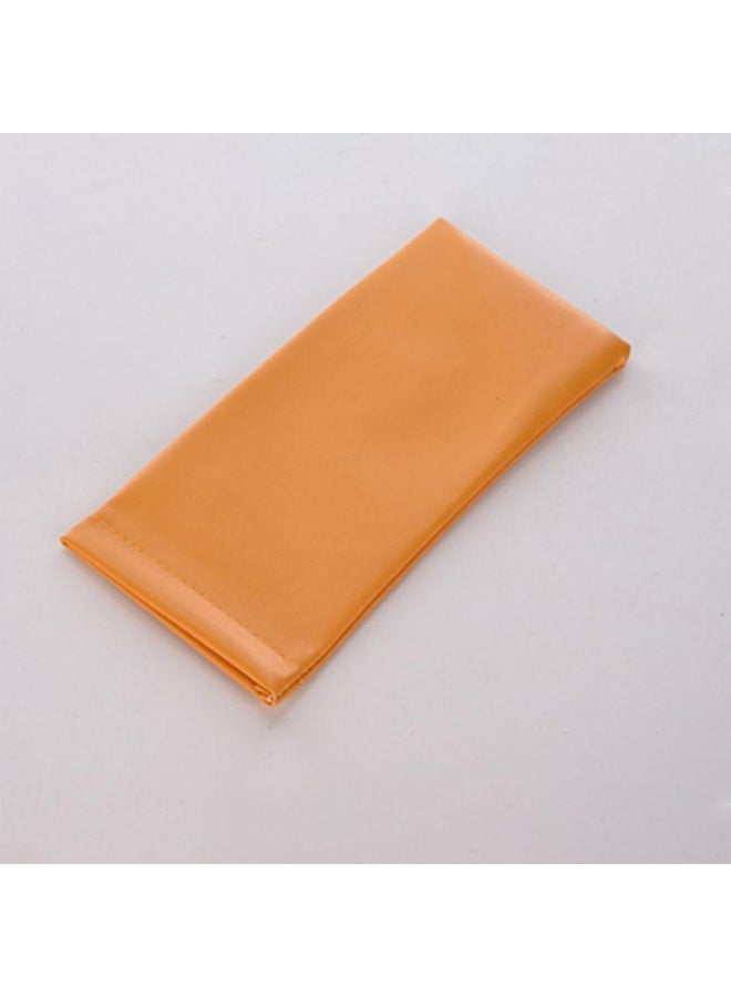 Generic Solid Color Leather Sunglasses Bag for Men & Women 