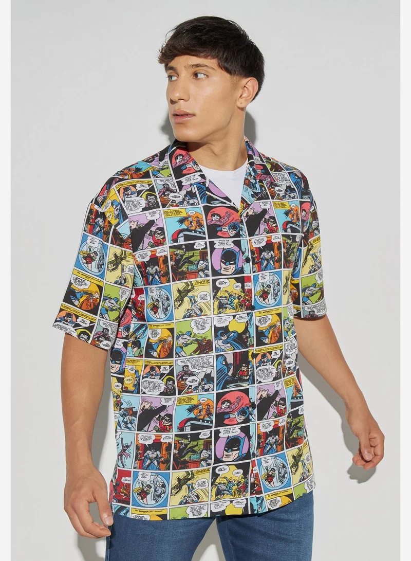 SP Characters Batman Print Resort Shirt