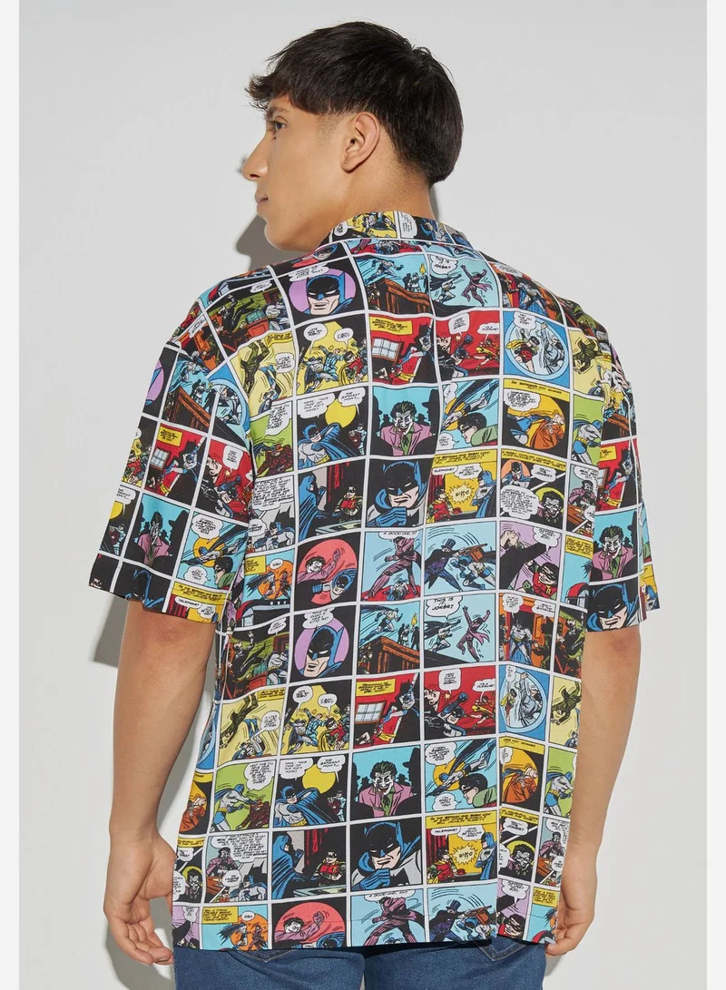 SP Characters Batman Print Resort Shirt