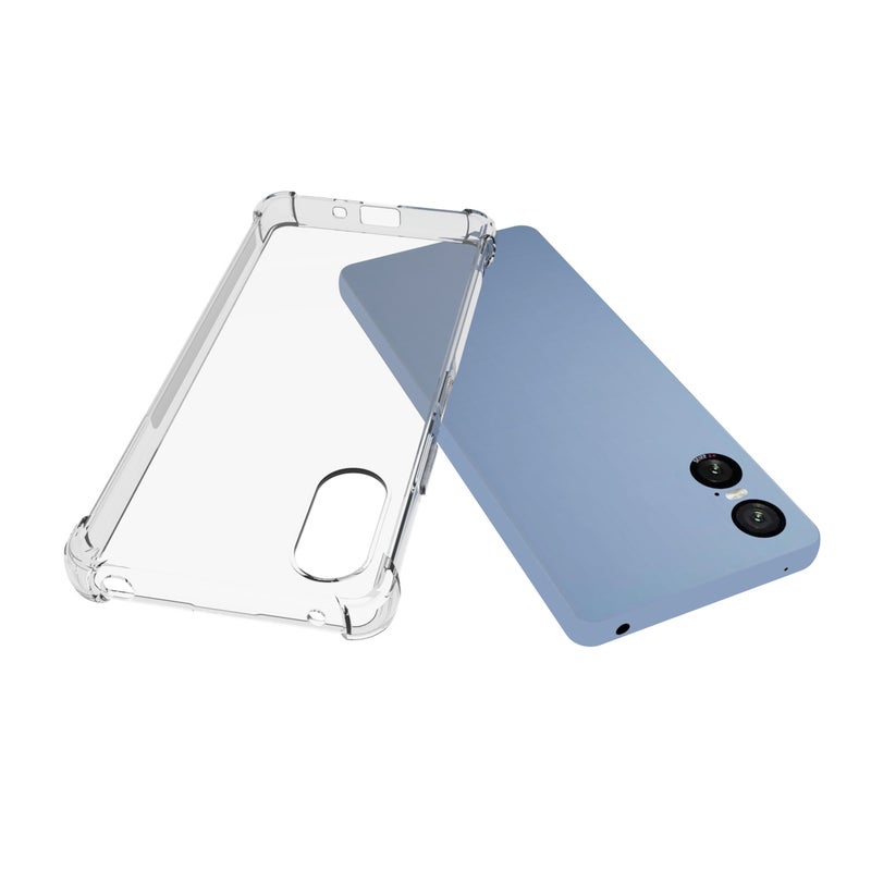 HuHa Case Cover For Sony Xperia 5 VI Shockproof Non-slip Thickening TPU Phone Case(Transparent) - Image 3