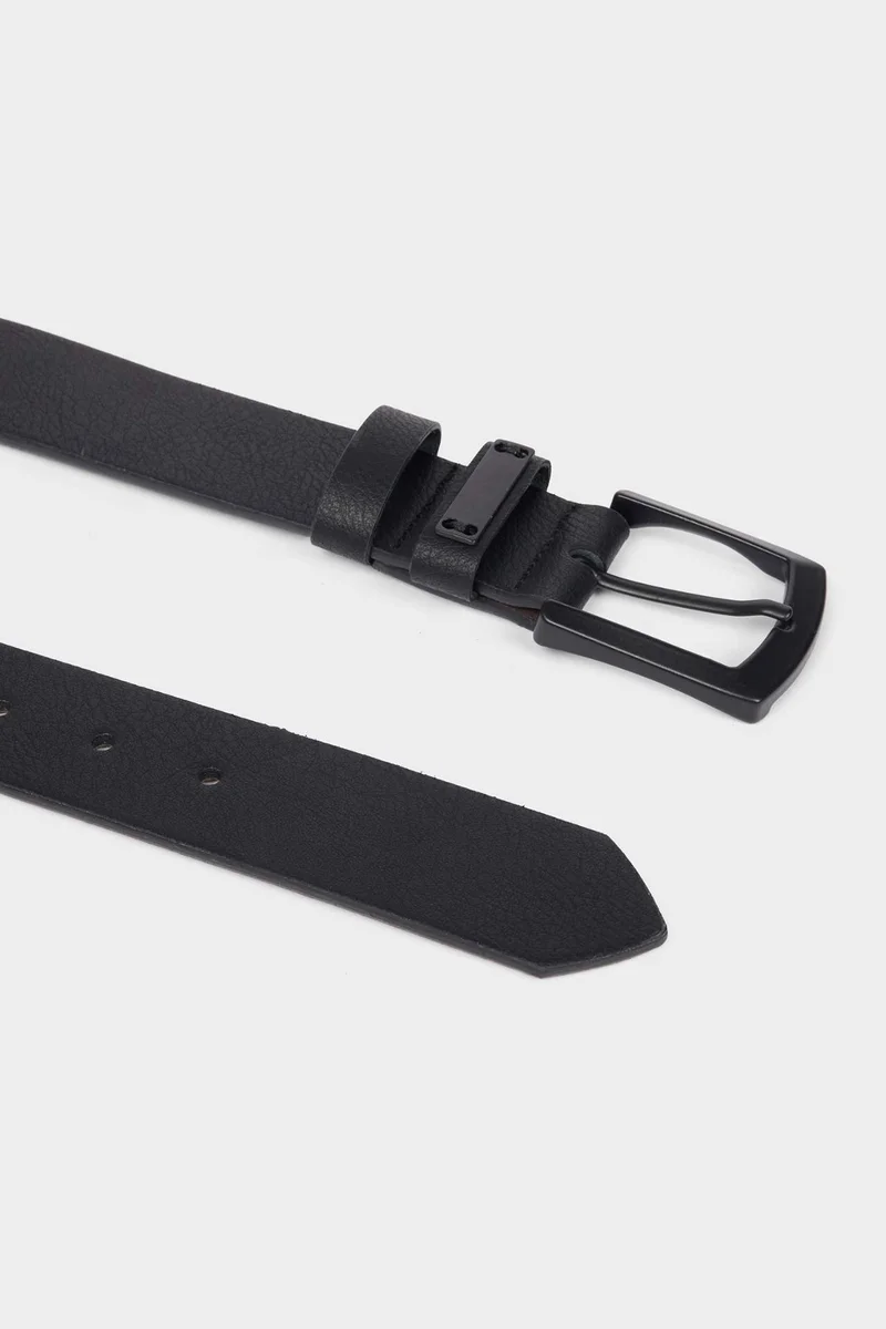 Defacto  Man Rectangle Clasp Faux Leather Jean Belt for Men | Best Price UAE