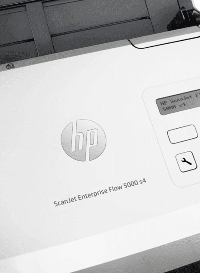 HP ماسح ضوئي سكان جيت إنتربرايز فلو ‎5000 S4 بنظام التغذية بالورق أبيض - Image 5