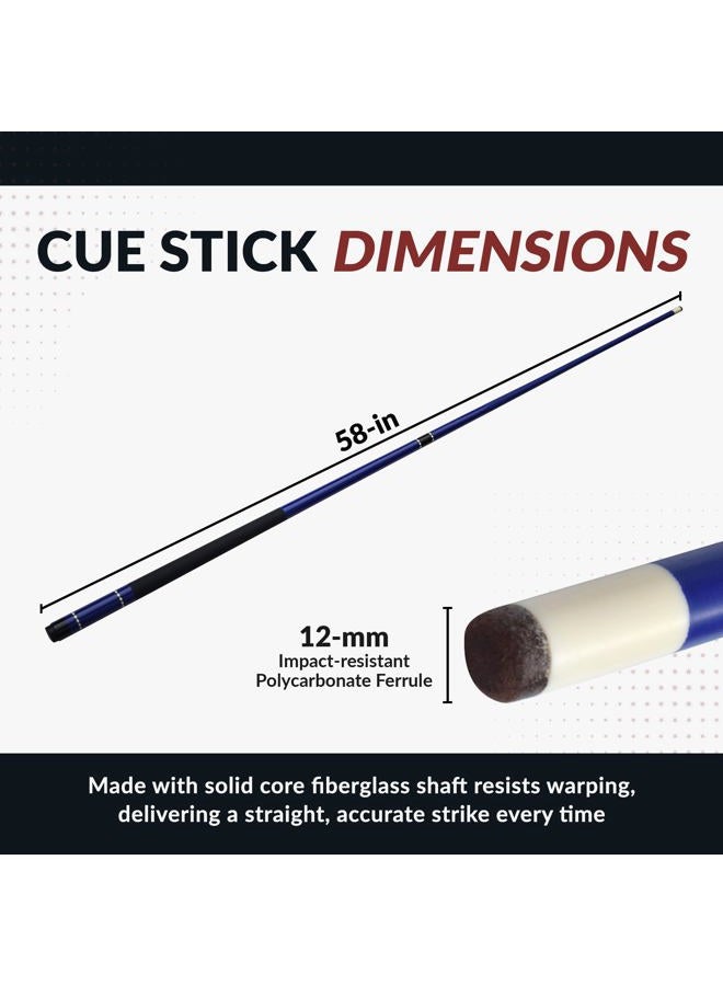 HATHAWAY Conquest 58-in Fiberglass Cue - Blue - Image 2