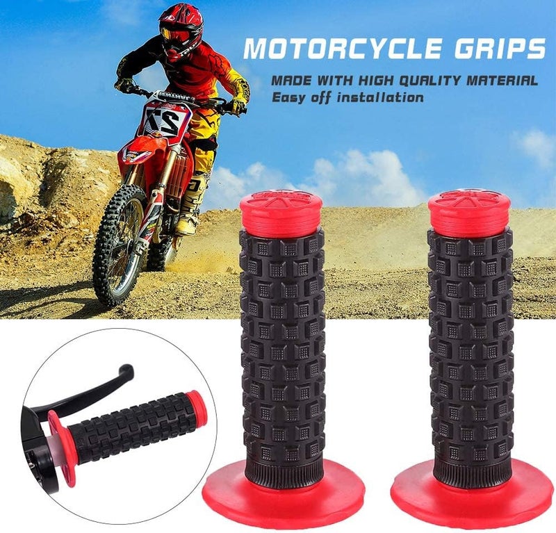 APPYU Motorcycle Grips 7/8" Dirt Bike Grip Pillow Top Grips Rubber Anti-Slip Universal Handlebar Racing Grip for Motocross ATV - Image 5