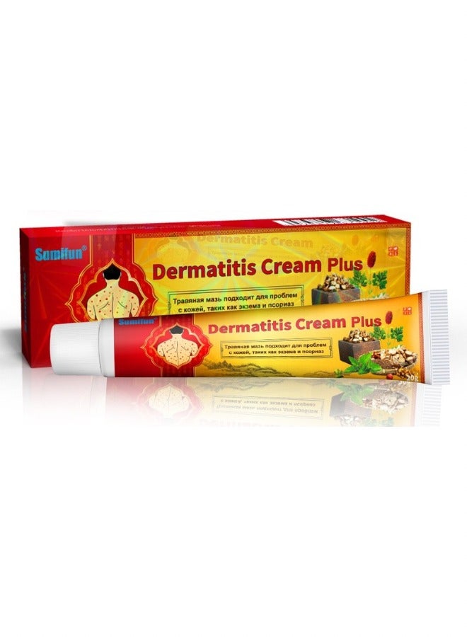 سوميفون كريم التهاب الجلد - 20 جرام - صيغة مضادة للبكتيريا ومضادة للحكة لتخفيف سريع - يهدئ ويعالج الإكزيما والصدفية - يخفف حكة الجلد وعدم الراحة - يرطب ويوفر التغذية للبشرة - Image 1