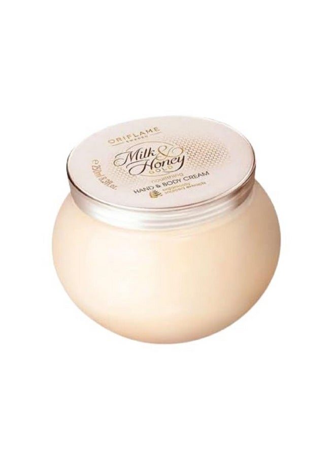 Oriflame - Sweden Milk And Honey Gold Nourishing Hand And Body Cream 250 Ml - Image 1