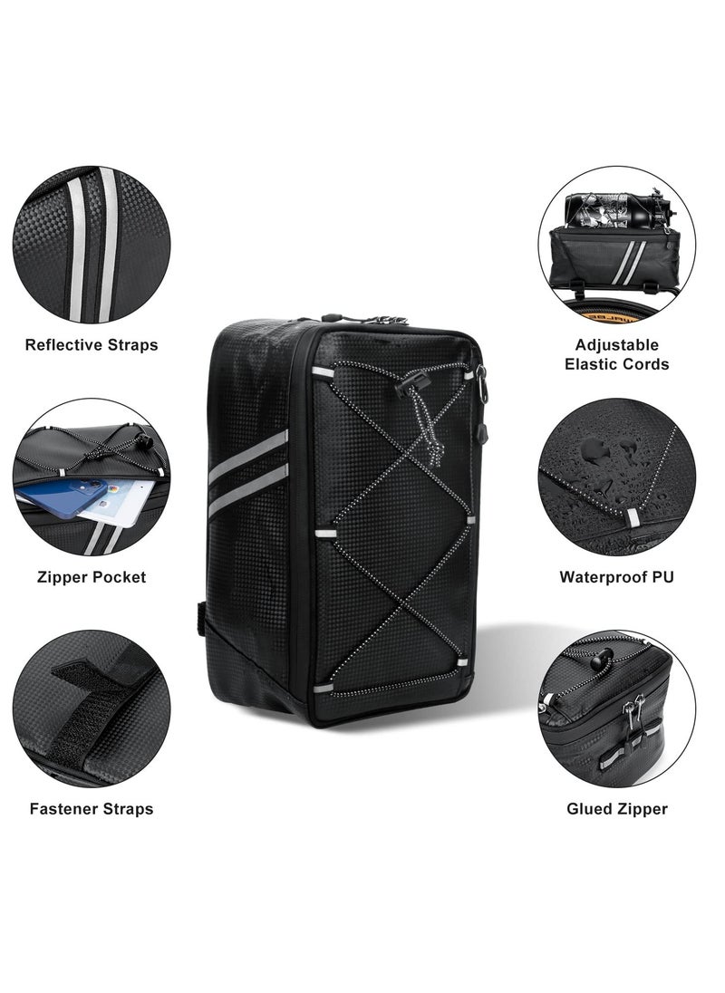 SYOSI Bicycle Rear Rack Storage Bag, Bike Reflective Trunk Bag Waterproof Rear Rack Bag for Bicycle With Reflective Strips for Outdoor Travel Camping Picnic Commuter - pzsku/Z662BFCDF0A73ACD36A82Z/45/_/1698750874/973e2052-a6c2-4293-b0e2-4dfec507bf6d