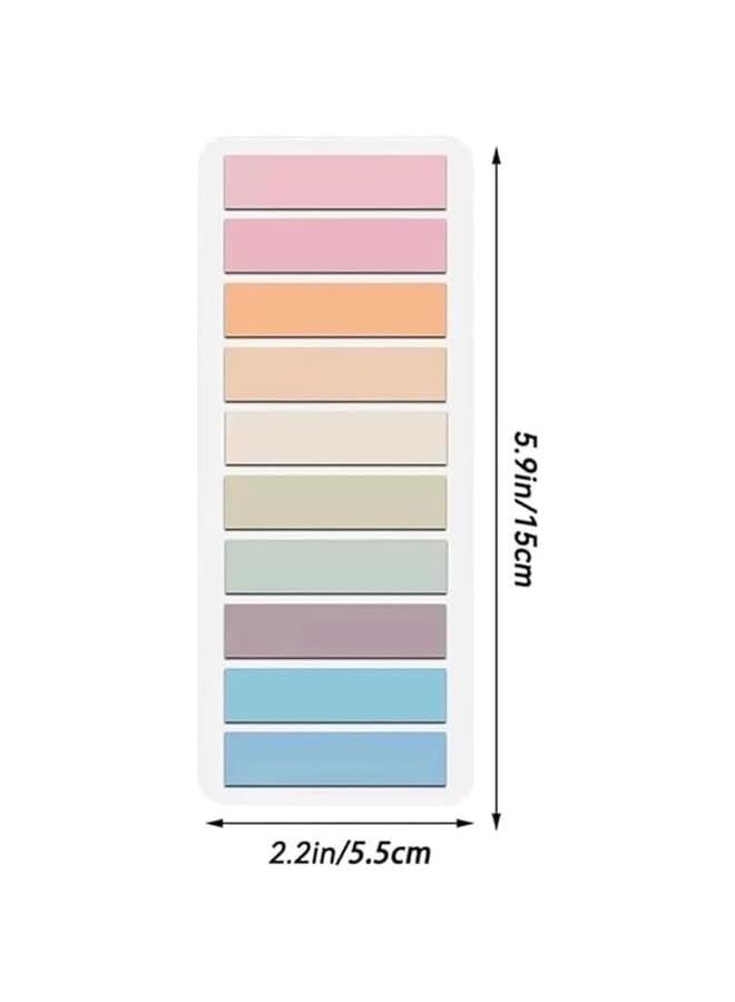 Generic 200Pcs Sticky Index Tabs,  Markers Notes Tabs Writable and Repositionable Book Flags Tabs Strip Index Tabs for  Marking Classify File Notebooks and Writing Pads  - Image 2