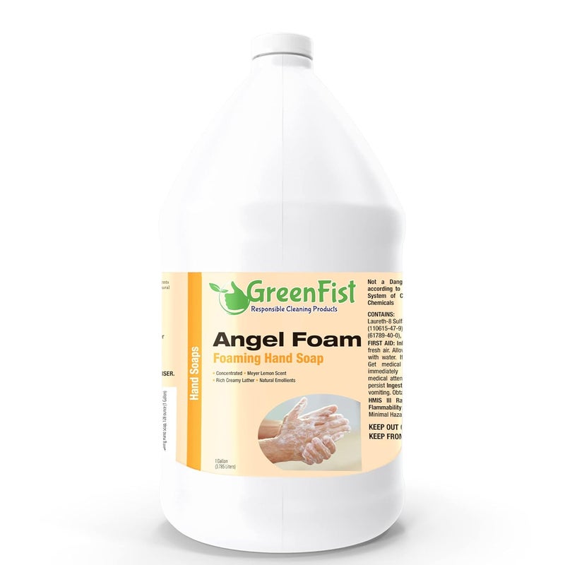 GreenFist Foaming Hand Soap Refills  Foam Refill  GentleHand Wash Lemon Scent 128 ounce 1 Gallon
