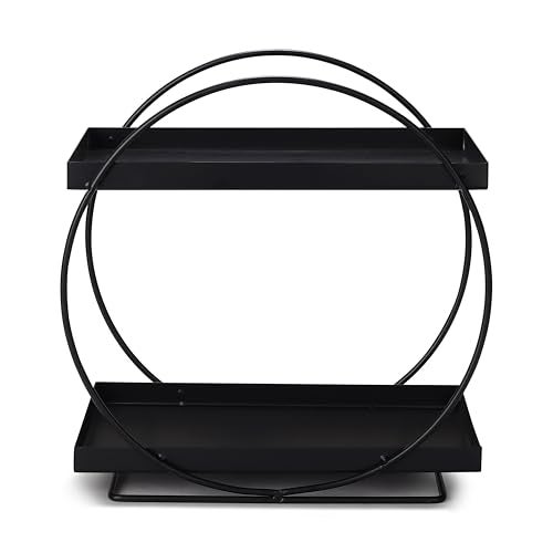 TechSrmaji 2-Tier Ring Spice Rack, Metal Bathroom Countertop Storage Rack, Dish Rack for Kitchen Pantry Shelf Holder, Round 2-Tier Kitchen Storage Rack, Organizer, MultiPurpose Storage Organizer - Image 4