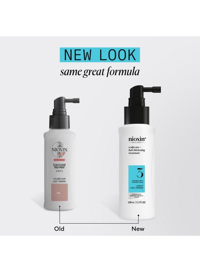 Nioxin System 3 Scalp + Hair Thickening Treatment- Serum for Damaged Hair with Light Thinning, 3.4 oz (Packaging May Vary) - Image 2